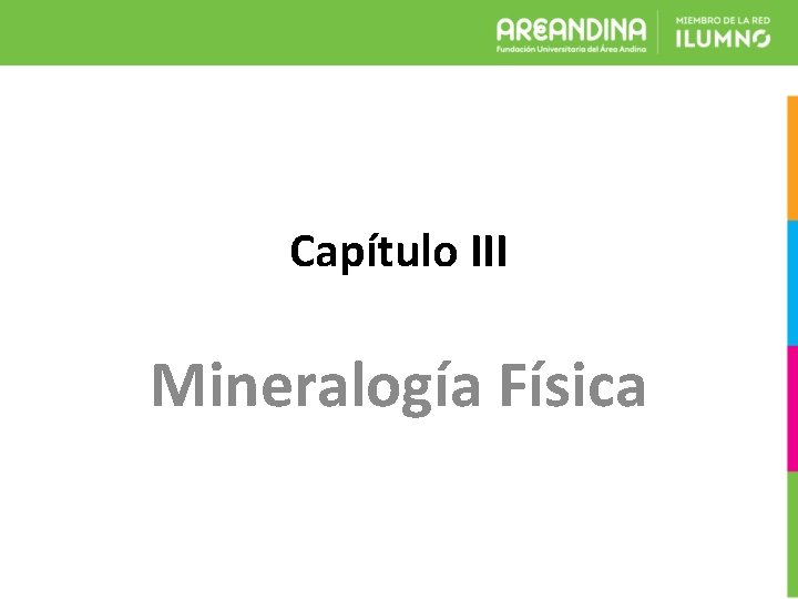 Capítulo III Mineralogía Física 