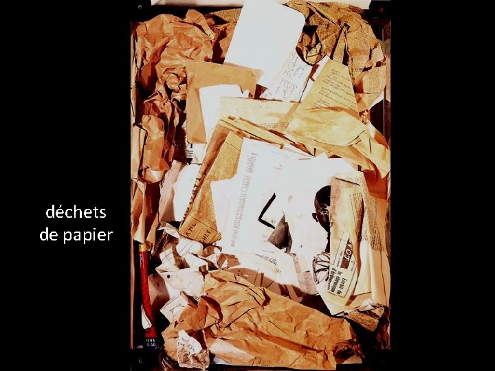 déchets de papier 