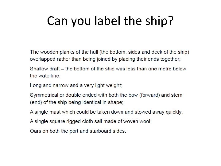 Can you label the ship? 