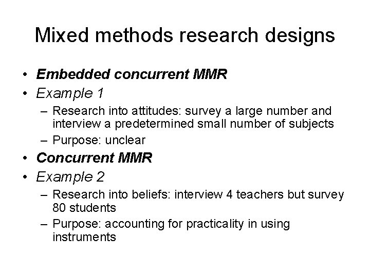 Mixedmethods data analysis September 2011 Richard Watson Todd
