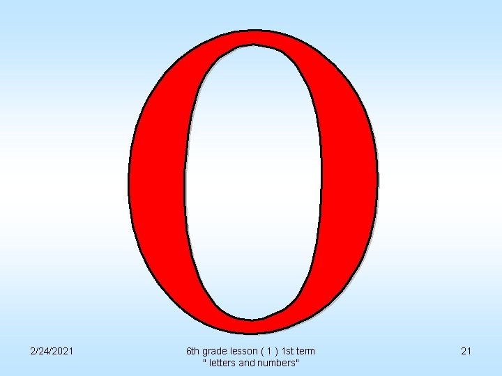 2/24/2021 6 th grade lesson ( 1 ) 1 st term " letters and