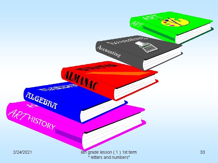 2/24/2021 6 th grade lesson ( 1 ) 1 st term " letters and