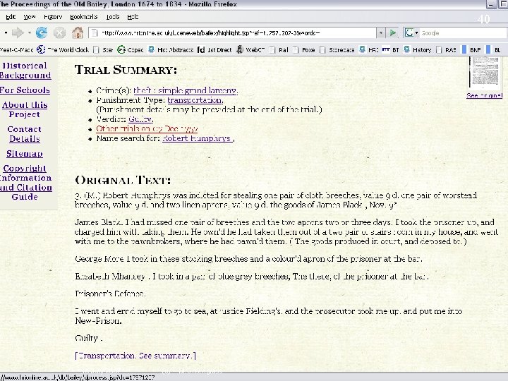 40 15 July 2007 (c) M. Greengrass 