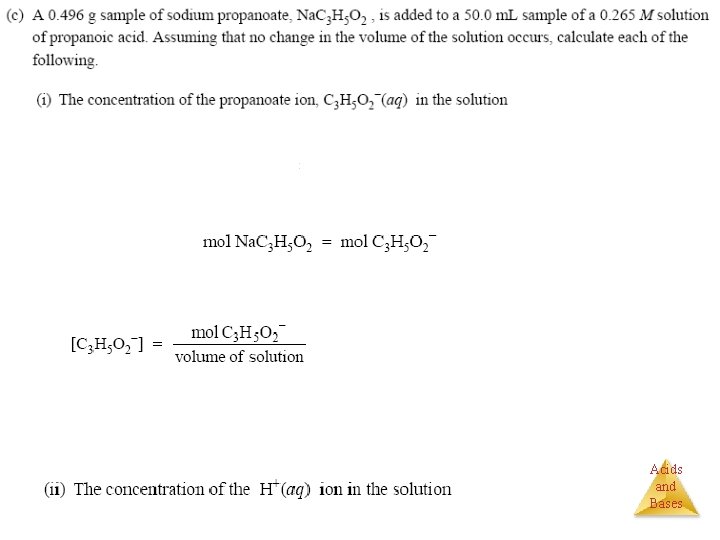 Acids and Bases 