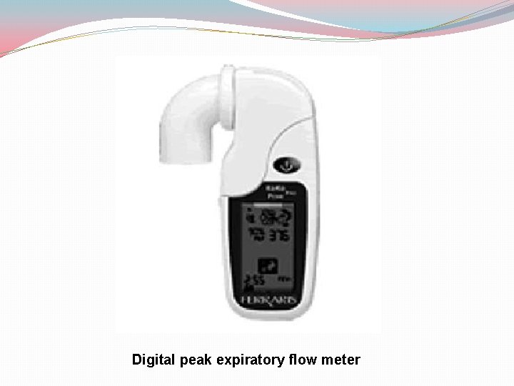 Digital peak expiratory flow meter 