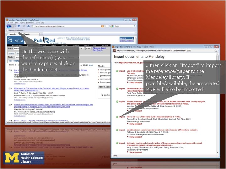 On the web page with the reference(s) you want to capture: click on the On the web page with the reference(s) you want to capture: click on the