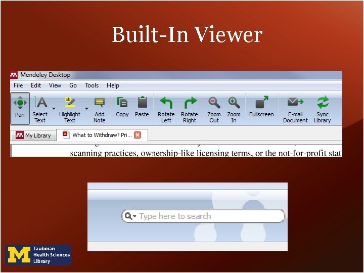 Built-In Viewer Built-In Viewer