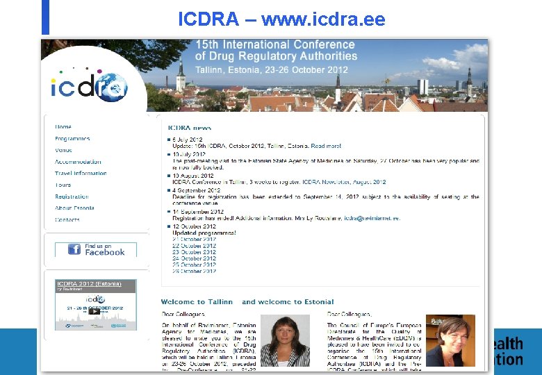 15 th ICDRA – www. icdra. ee 29 Department of Essential Medicines and 29