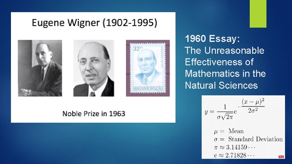 1960 Essay: The Unreasonable Effectiveness of Mathematics in the Natural Sciences 