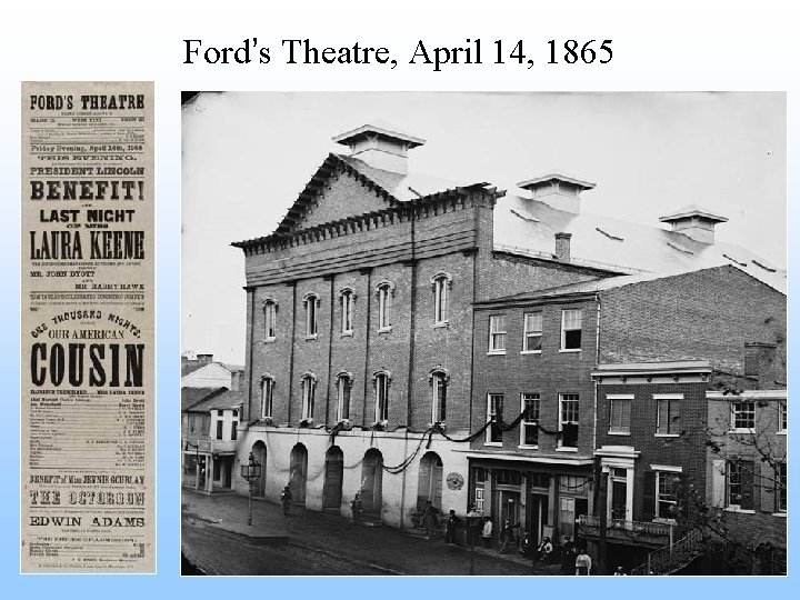 Ford’s Theatre, April 14, 1865 