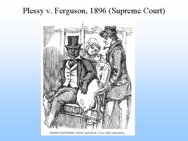 Plessy v. Ferguson, 1896 (Supreme Court) 