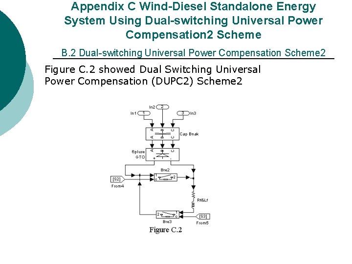 Appendix C Wind-Diesel Standalone Energy System Using Dual-switching Universal Power Compensation 2 Scheme B. Appendix C Wind-Diesel Standalone Energy System Using Dual-switching Universal Power Compensation 2 Scheme B.
