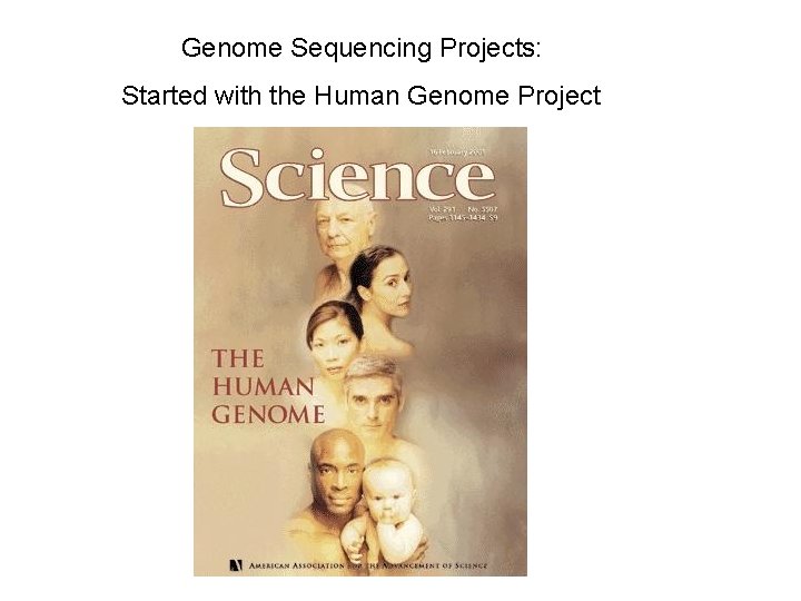 Genome Sequencing Projects: Started with the Human Genome Project 