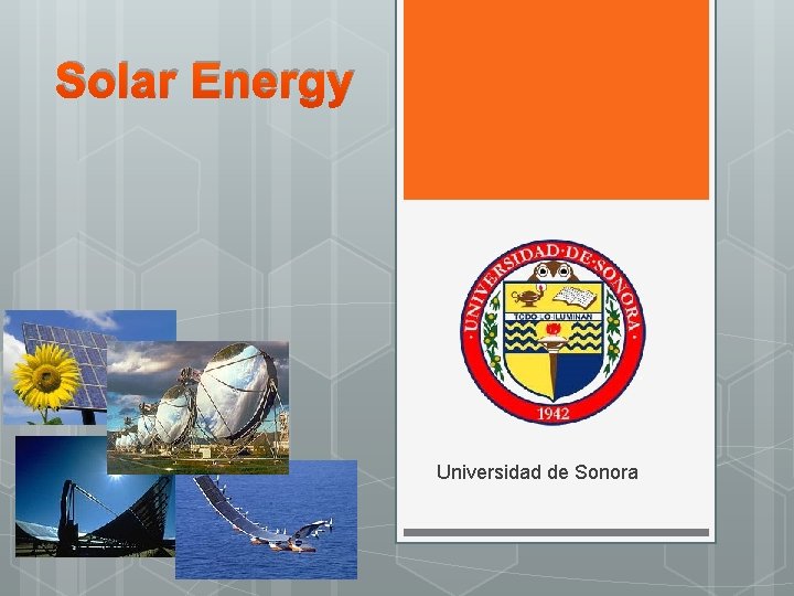 Solar Energy Universidad de Sonora 