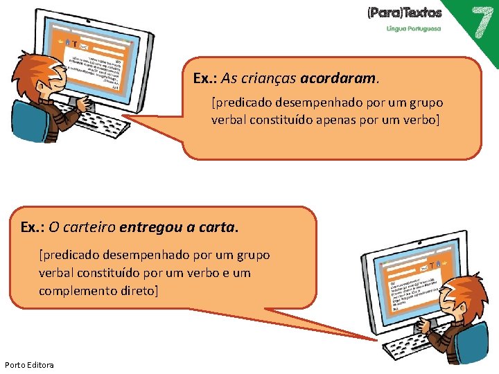 Ex. : As crianças acordaram. [predicado desempenhado por um grupo verbal constituído apenas por