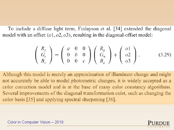 Color in Computer Vision – 2019 