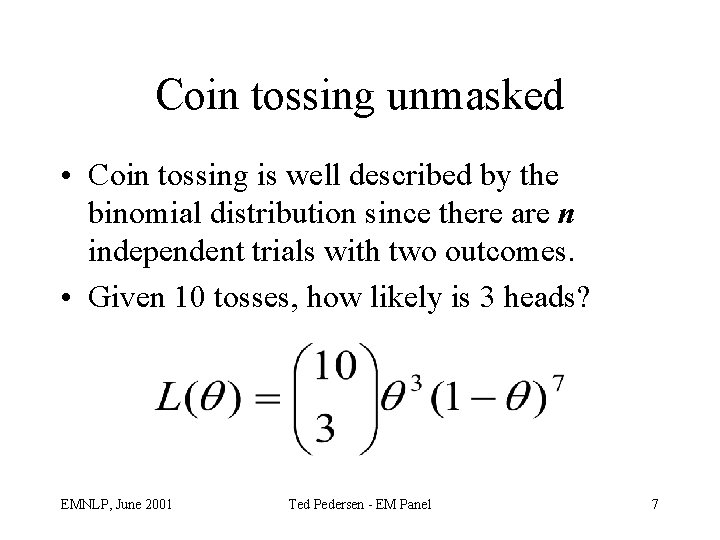 the em algorithm: an intuitive guide with the coin... A Gentle Introduction to the EM Algorithm Ted