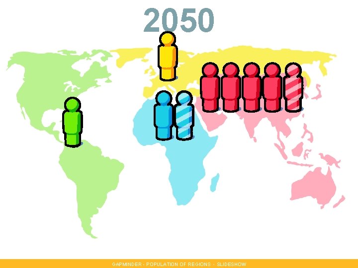 2050 GAPMINDER - POPULATION OF REGIONS - SLIDESHOW 