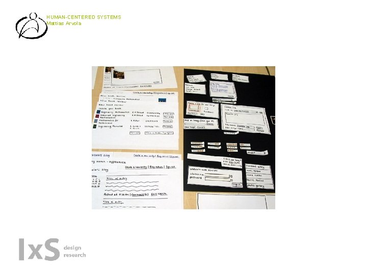 HUMAN-CENTERED SYSTEMS Mattias Arvola 