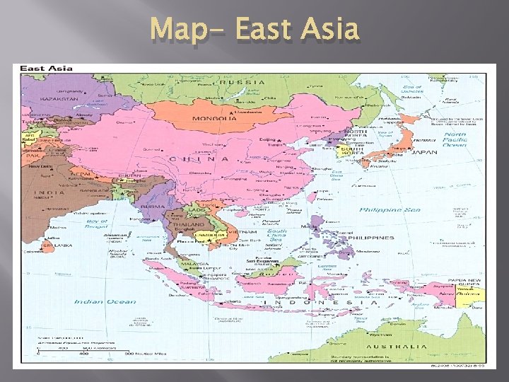 Map- East Asia 