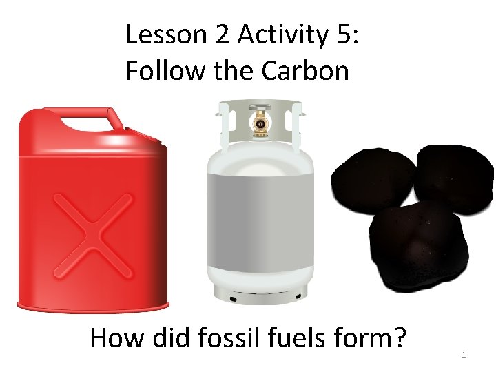 Lesson 2 Activity 5: Follow the Carbon How did fossil fuels form? 1 