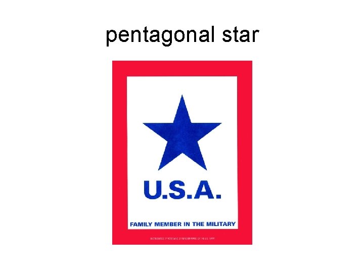 pentagonal star 