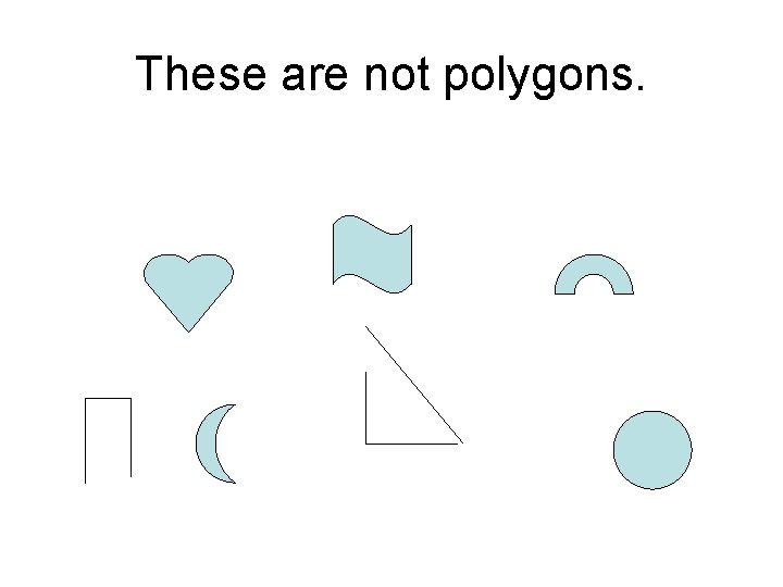 These are not polygons. 