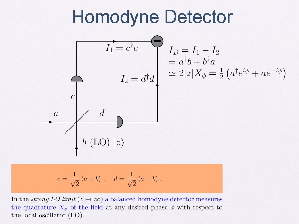 Homodyne Detector 