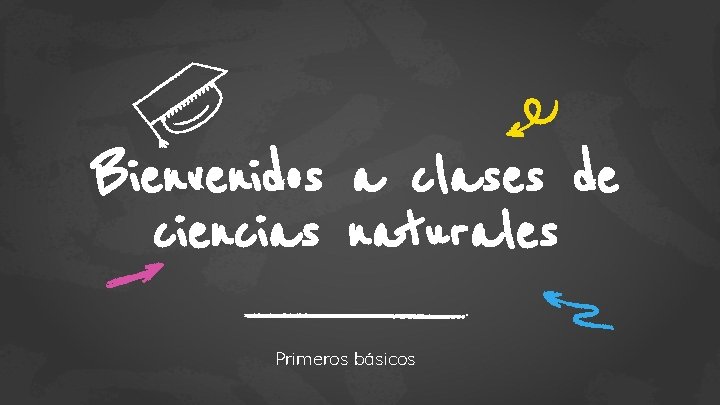 Bienvenidos a clases de ciencias naturales Primeros básicos 