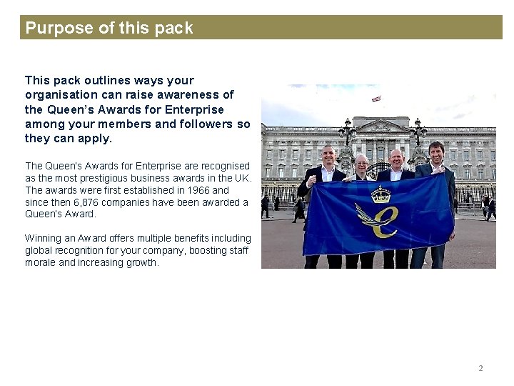 Purpose of this pack This pack outlines ways your organisation can raise awareness of