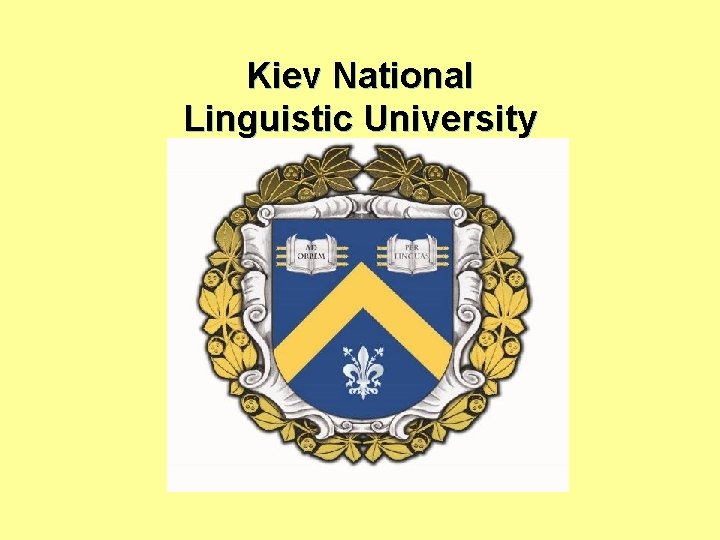 Kiev National Linguistic University 