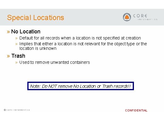 Special Locations » No Location » Default for all records when a location is Special Locations » No Location » Default for all records when a location is