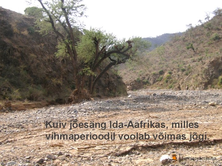 Kuiv jõesäng Ida-Aafrikas, milles vihmaperioodil voolab võimas jõgi. 