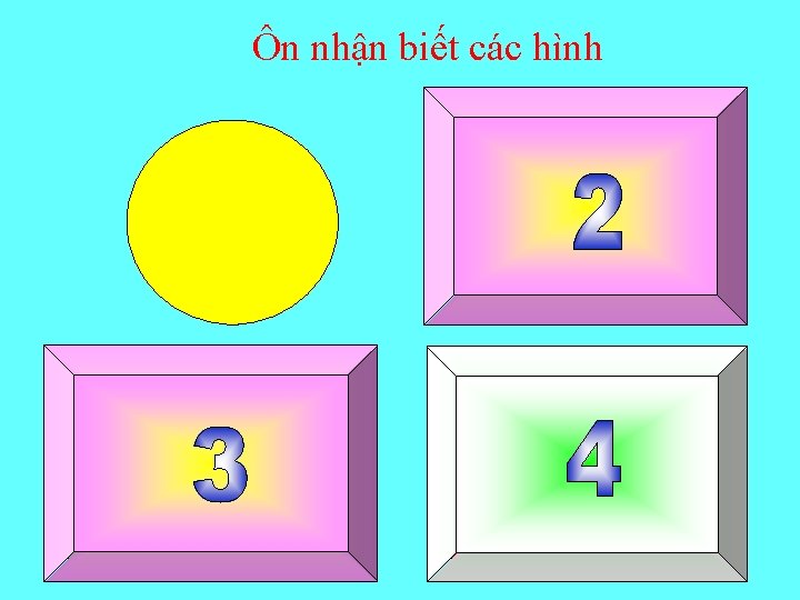 Ôn nhận biết các hình 