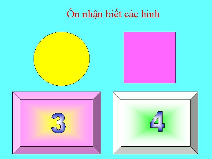 Ôn nhận biết các hình 