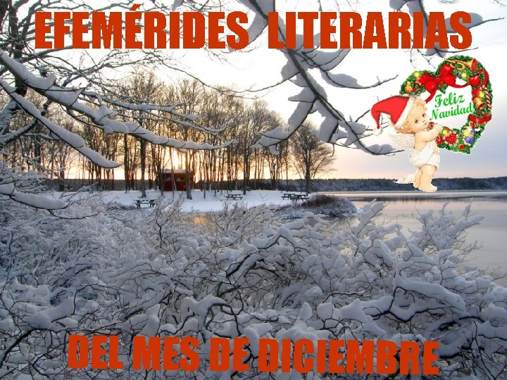 EFEMÉRIDES LITERARIAS DEL MES DE DICIEMBRE 