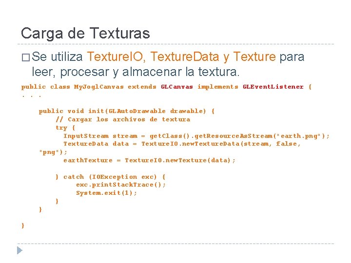 Java Opengl Texture Code Example Java Open GL Taller prctico Objetivos de aprendizaje