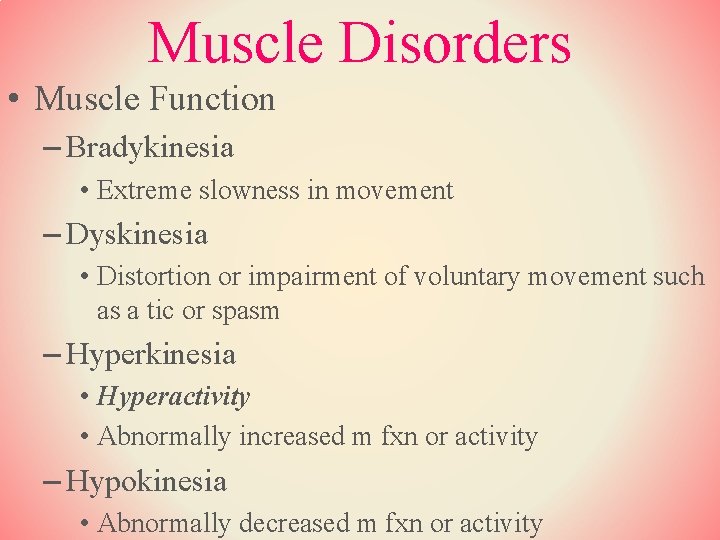 The Muscular System Chapter 4 Objectives Describe The