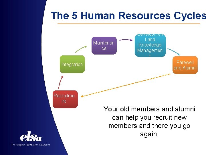 The 5 Human Resources Cycles Maintenan ce Integration Developmen t and Knowledge Managemen t