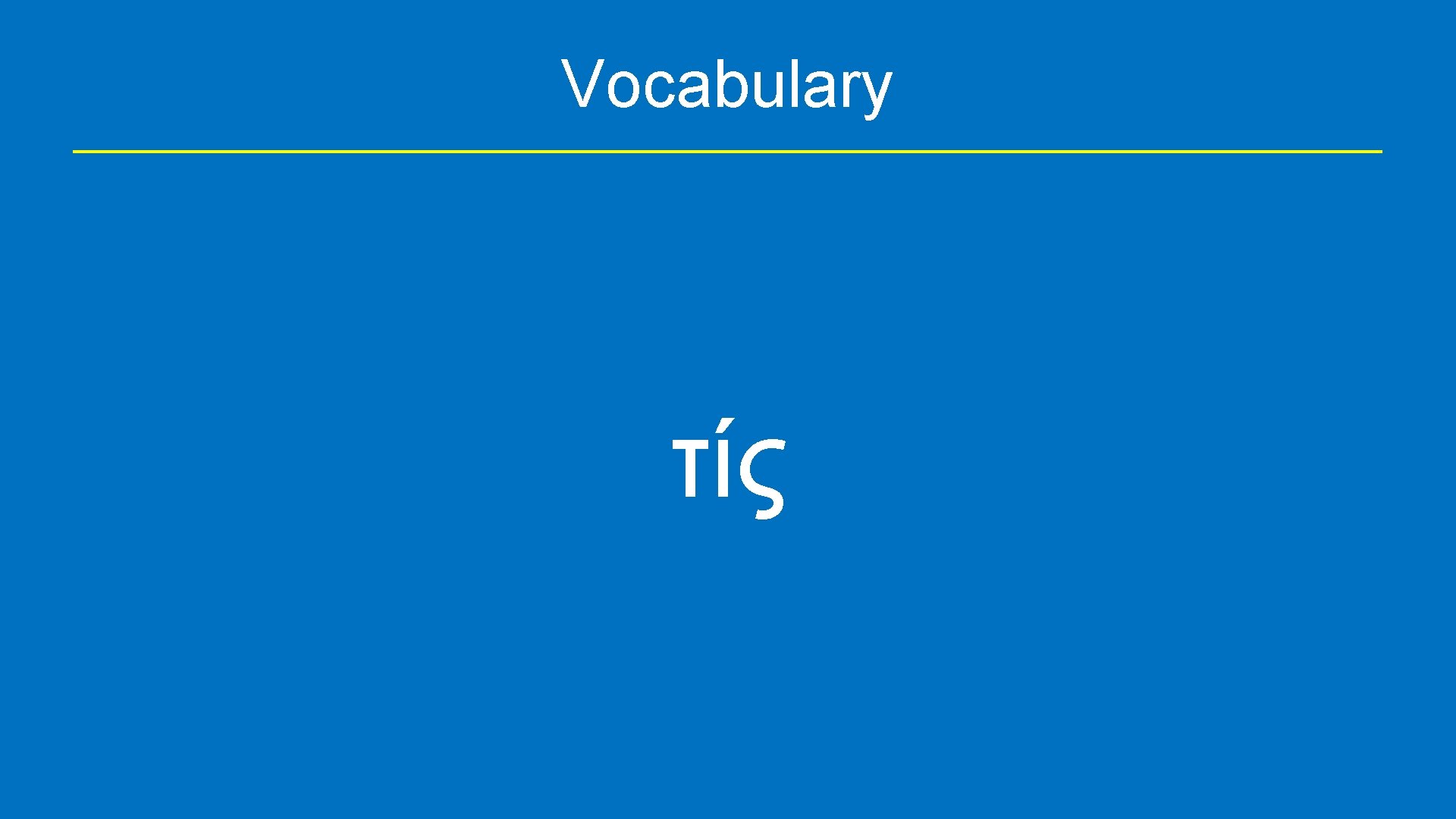 Vocabulary τίς 