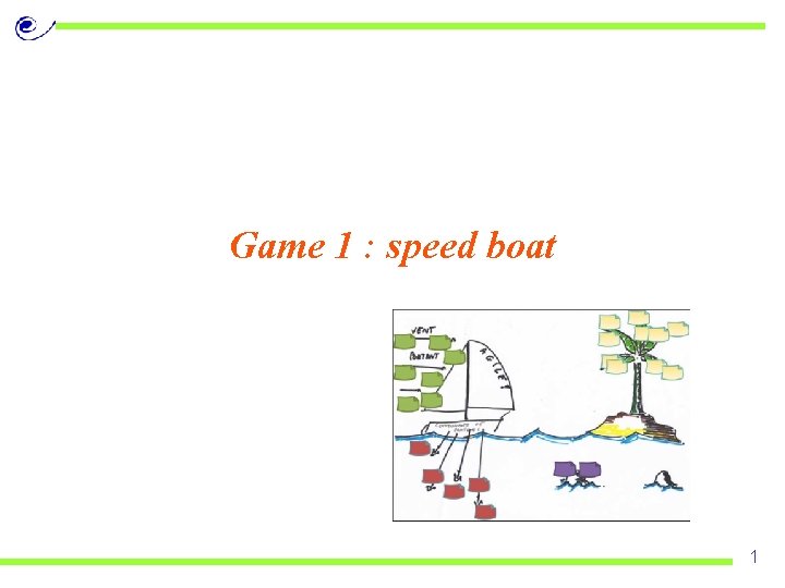 Game 1 : speed boat 1 