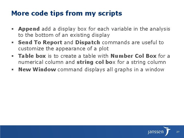 More code tips from my scripts § Append add a display box for each