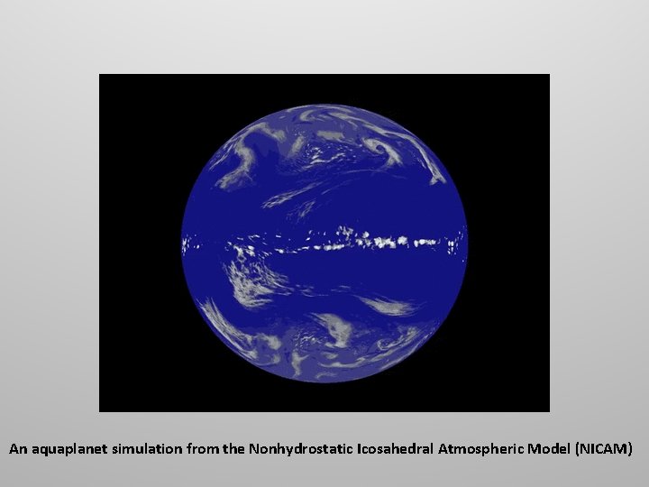 An aquaplanet simulation from the Nonhydrostatic Icosahedral Atmospheric Model (NICAM) 