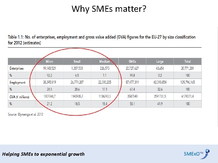 Why SMEs matter? Helping SMEs to exponential growth 