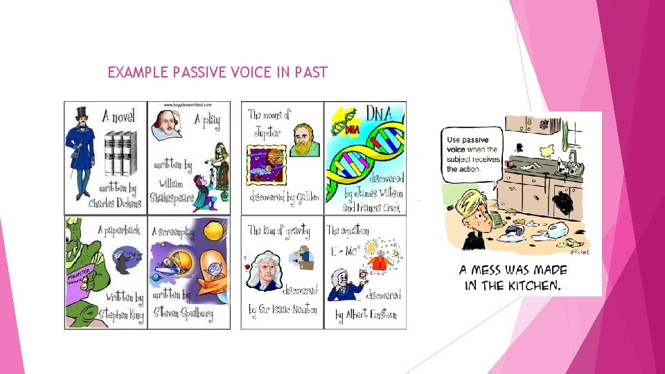 EXAMPLE PASSIVE VOICE IN PAST 