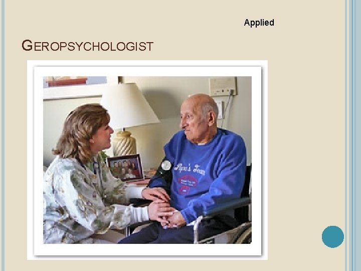 Applied GEROPSYCHOLOGIST 