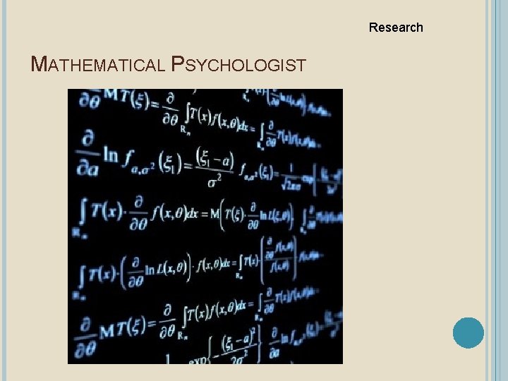 Research MATHEMATICAL PSYCHOLOGIST 