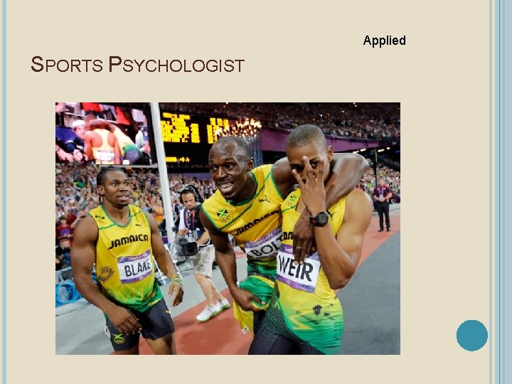 Applied SPORTS PSYCHOLOGIST 