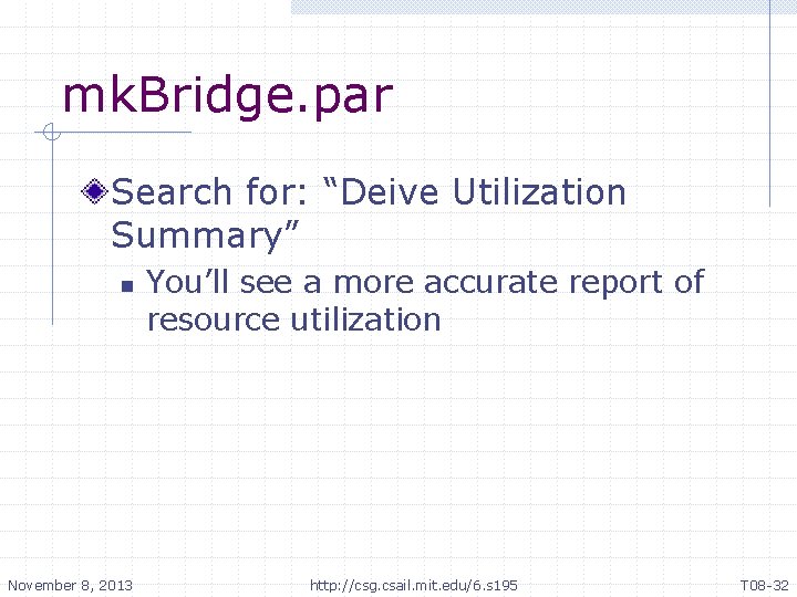 mk. Bridge. par Search for: “Deive Utilization Summary” n November 8, 2013 You’ll see mk. Bridge. par Search for: “Deive Utilization Summary” n November 8, 2013 You’ll see