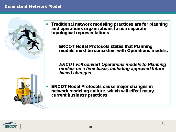 Consistent Network Model § Traditional network modeling practices are for planning and operations organizations Consistent Network Model § Traditional network modeling practices are for planning and operations organizations